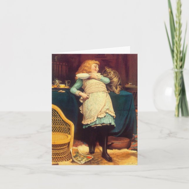 Tarjeta De Agradecimiento Kitty Love (Anverso)