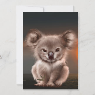 Tarjeta De Agradecimiento Koala
