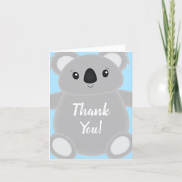 Tarjeta De Agradecimiento Koala Bear Baby Shower