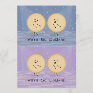 Tarjeta De Agradecimiento Kooky Cookies Cuttable Valentine Cards Purple Blue