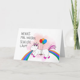 Tarjeta De Agradecimiento Kotzendes Einhorn