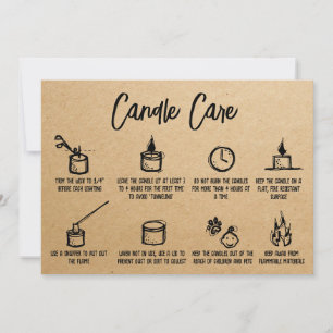 Tarjeta De Agradecimiento Kraft Simple Candal Care Gracias Por Añadir Logo