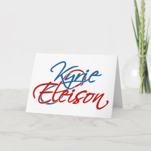Tarjeta De Agradecimiento Kyrie Eleison