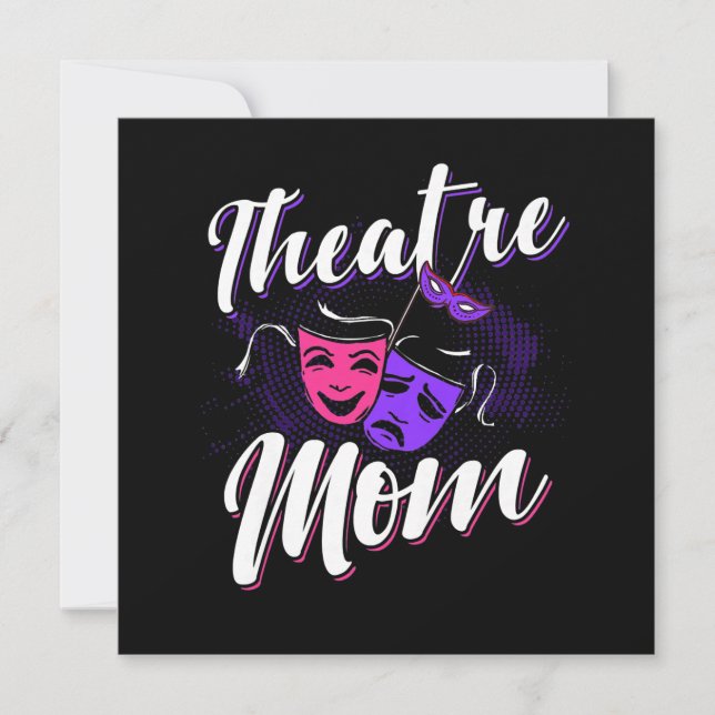 Tarjeta De Agradecimiento La actriz femenina dramática en escena de actriz d (Anverso)