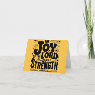 Tarjeta De Agradecimiento La Alegría De Jehovah Es Mi Fortaleza Cristiana