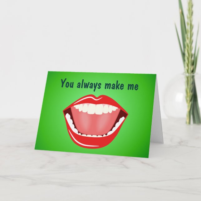 Tarjeta De Agradecimiento La amistad grande de la boca le agradece las (Anverso)