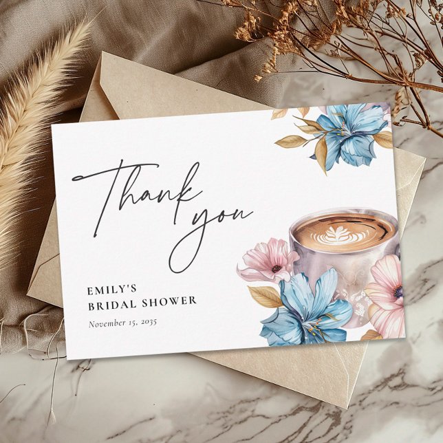 Tarjeta De Agradecimiento La Amor Está Haciendo Café Despedida de Soltera (Subido por el creador)