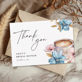 Tarjeta De Agradecimiento La Amor Está Preparando Café Despedida de Soltera