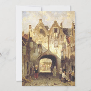 Tarjeta De Agradecimiento La antigua puerta de Charles Leickert