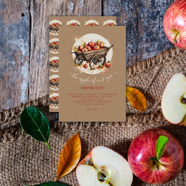 Tarjeta De Agradecimiento La Apple De Nuestro Baby Shower Ojo