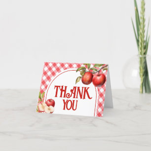 Tarjeta De Agradecimiento La Apple de nuestro ojo Baby Shower