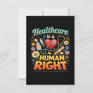 Tarjeta De Agradecimiento La atención médica es un derecho humano