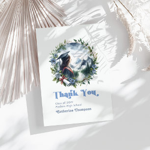 Tarjeta De Agradecimiento La aventura espera la graduación