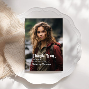 Tarjeta De Agradecimiento La aventura espera la graduación