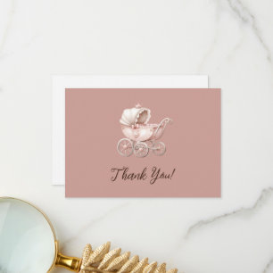 Tarjeta De Agradecimiento La Baby Shower de la pequeña princesa dulce person