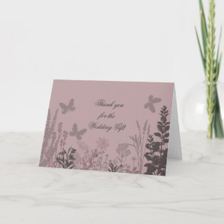 Tarjeta De Agradecimiento La belleza de la boda le agradece cardar