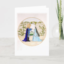 Tarjeta De Agradecimiento "La belleza y la bestia"