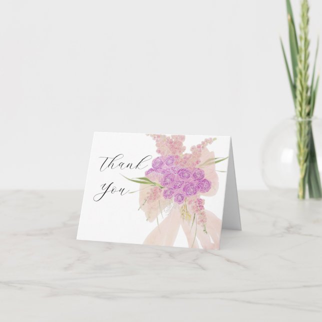 Tarjeta de agradecimiento La Boca Rosa Blush Sheer (Anverso)