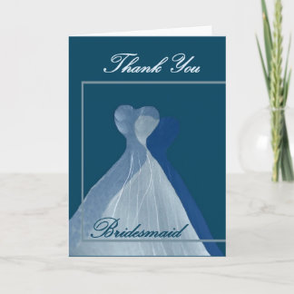 Tarjeta De Agradecimiento La boda de la dama de honor LE AGRADECE