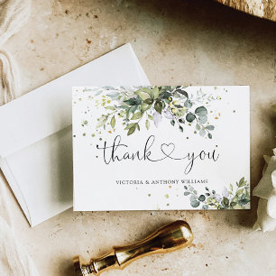 Tarjeta De Agradecimiento La Boda de la ecología Llanura Gracias