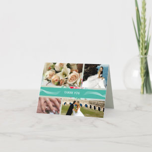 Tarjeta De Agradecimiento La boda de la foto del personalizado 4 de la