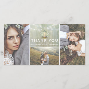 Tarjeta De Agradecimiento La boda de la linterna y de la respiración del