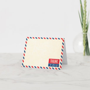 Tarjeta De Agradecimiento La boda del correo aéreo le agradece observar