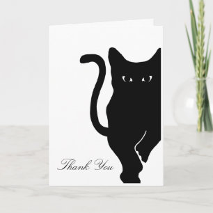 Tarjeta De Agradecimiento La boda del gato negro le agradece