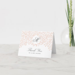 Tarjeta De Agradecimiento La boda del jardín secreto le agradece cardar -