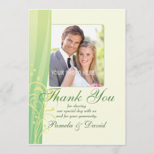 Tarjeta De Agradecimiento La boda del remolino del verano le agradece