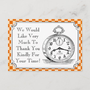 Tarjeta De Agradecimiento La boda del tablero de damas de Steampunk le