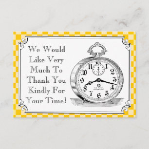 Tarjeta De Agradecimiento La boda del tablero de damas de Steampunk le
