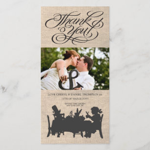 Tarjeta De Agradecimiento La boda enojada de la fiesta del té de los