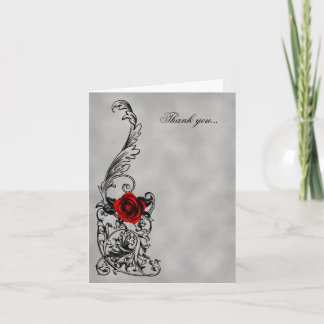 Tarjeta De Agradecimiento La boda gótica de la danza le agradece