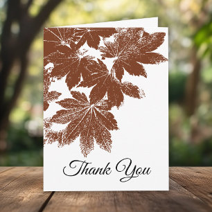 Tarjeta De Agradecimiento La caída de Brown natural deja solidaridad gracias