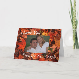 Tarjeta De Agradecimiento La caída le agradece