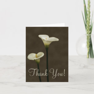 Tarjeta De Agradecimiento La cala Lilly le agradece cardar