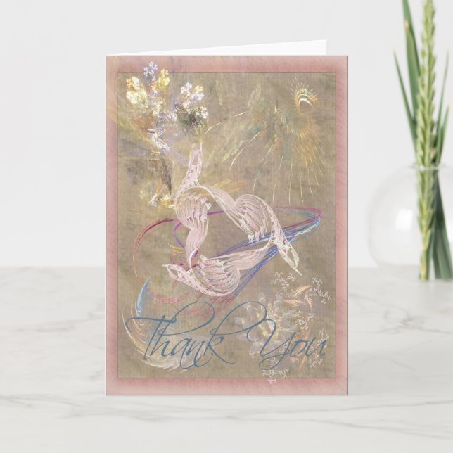 Tarjeta De Agradecimiento La canción de la paloma le agradece (Anverso)