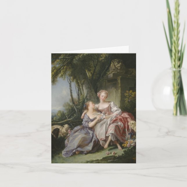 Tarjeta De Agradecimiento La carta de amor (Anverso)