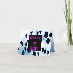 Tarjeta De Agradecimiento La clase de rosa del graduado del lanzamiento de