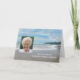 Tarjeta De Agradecimiento La condolencia de encargo en blanco le agradece