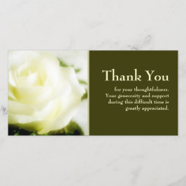 Tarjeta De Agradecimiento La condolencia le agradece