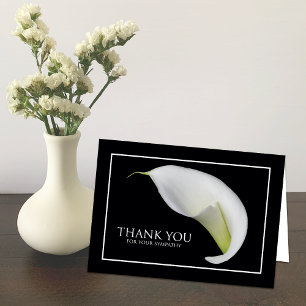 Tarjeta De Agradecimiento La condolencia le agradece cardar