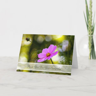 Tarjeta De Agradecimiento La condolencia le agradece que iguala el