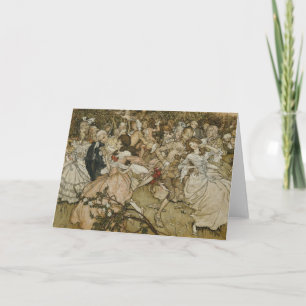 Tarjeta De Agradecimiento La danza en el callejón de Cupido