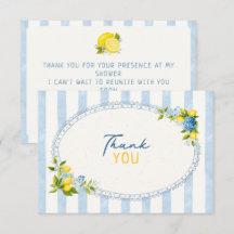 La dolce vita limón azul hydrangea baby shower 