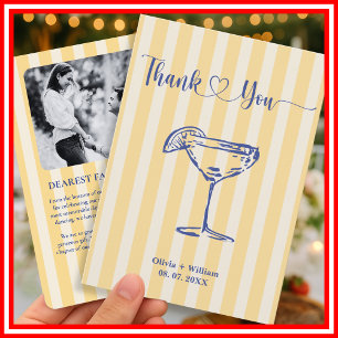 Tarjeta De Agradecimiento La Dolce Vita Limones Regalo de Boda Italiano
