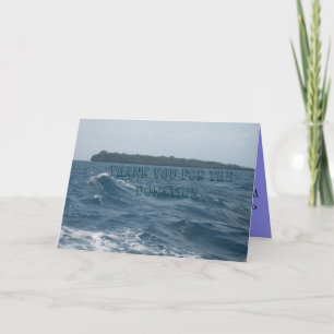 TARJETA DE AGRADECIMIENTO LA DONACIÓN LE AGRADECE CARDAR