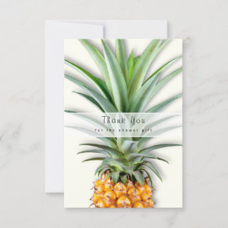 Tarjeta De Agradecimiento La ducha de la boda de la piña le agradece las