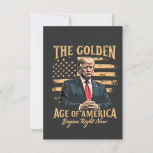 Tarjeta De Agradecimiento La Edad de Oro de América Comienza Ahora